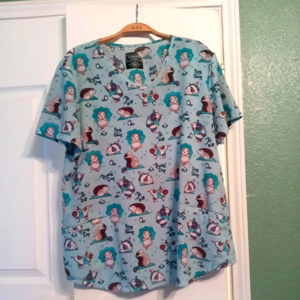 Hamster Scrub Top